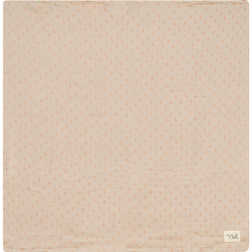 Raddish Print Swaddle Blue/Biscuit