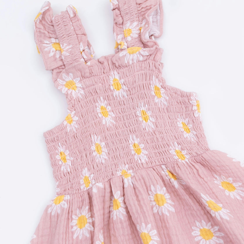Caitlyn's Daisy - Smocked Sundress with Bloomer