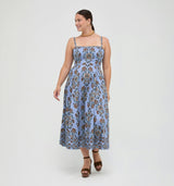 The Margot Dress -  Stowell Medallion Iris