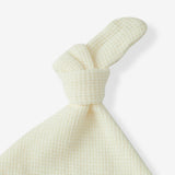 Cream Waffle Knotted Beanie Hat