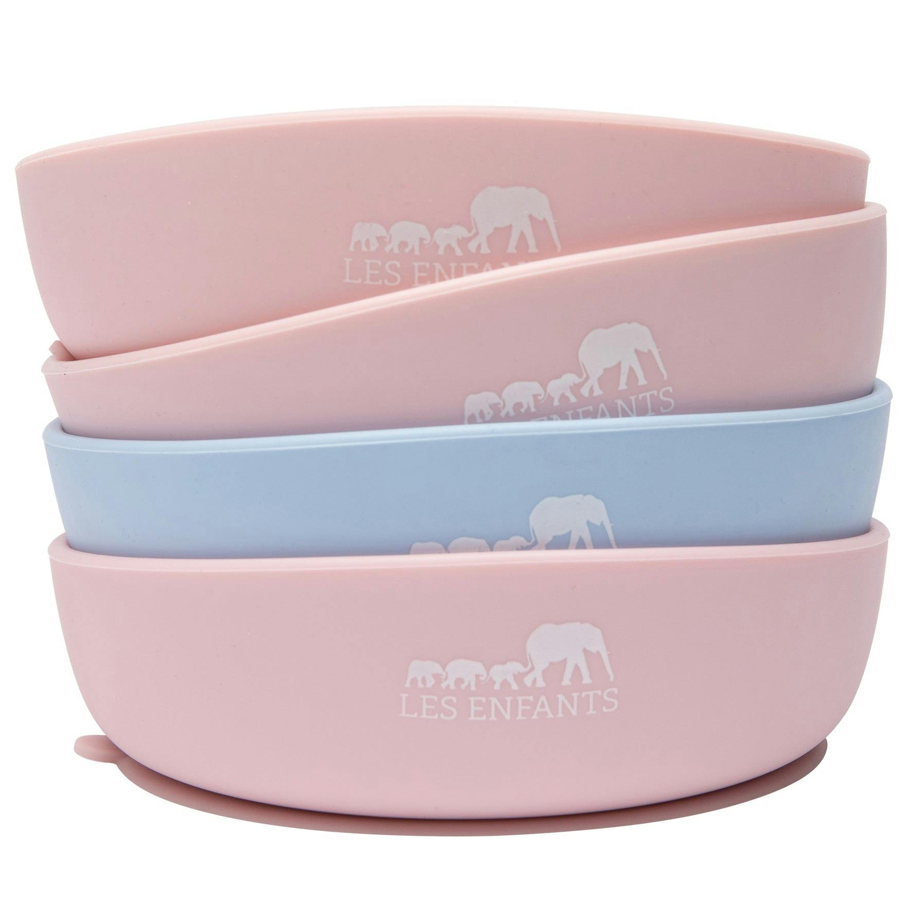 Silicone Baby Plate Bowl - Rose