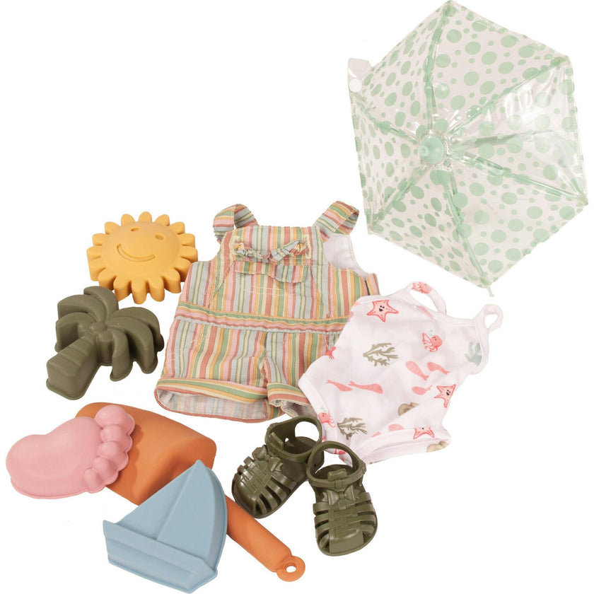 Gotz Hannah Every Season - 19.5" Posable Doll with Extra Outfits & Accessories for Every Season - Long Brown Hair to Wash & Style with Stone Grey Eyes