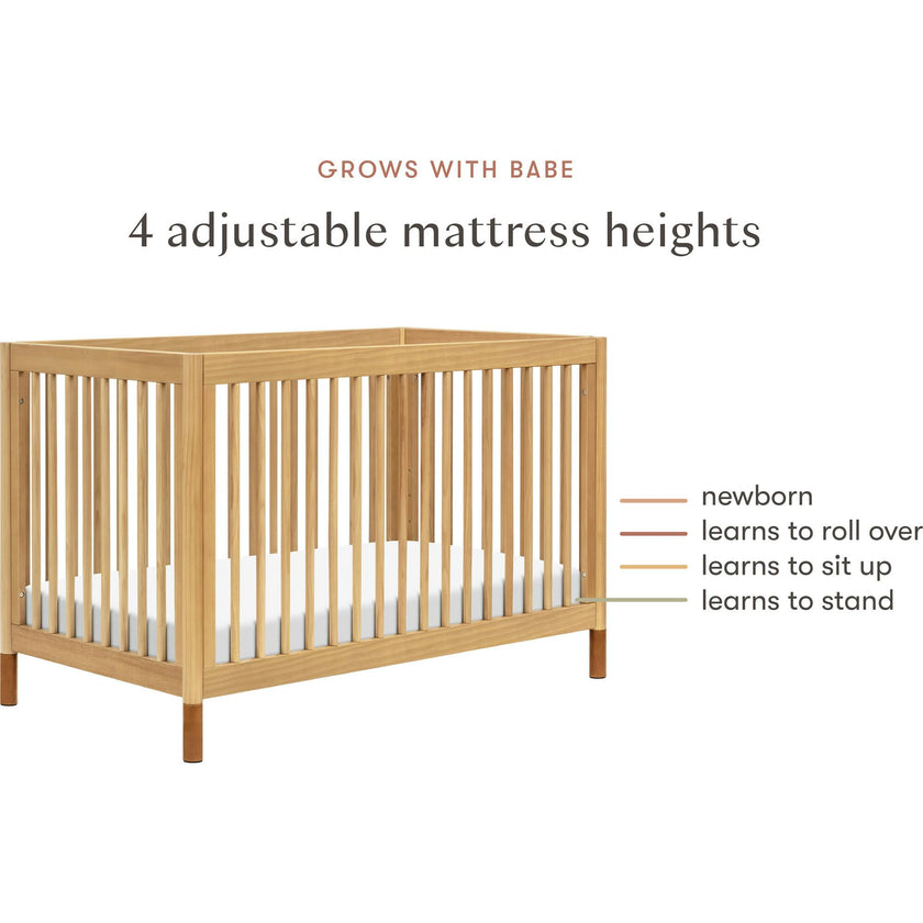 Gelato 4-in-1 Convertible Crib With Toddler Bed Conversion Kit