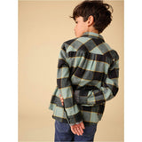Flannel Button Up Shirt, Green