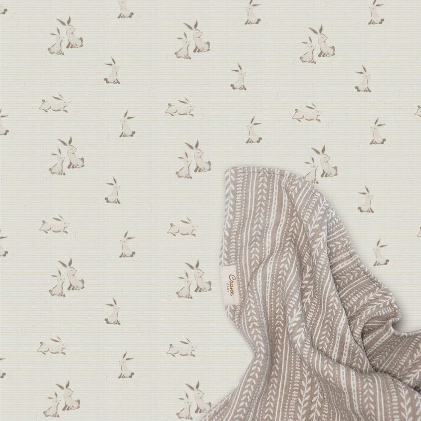 Avery Bunny Organic Cotton Fitted Crib Sheet