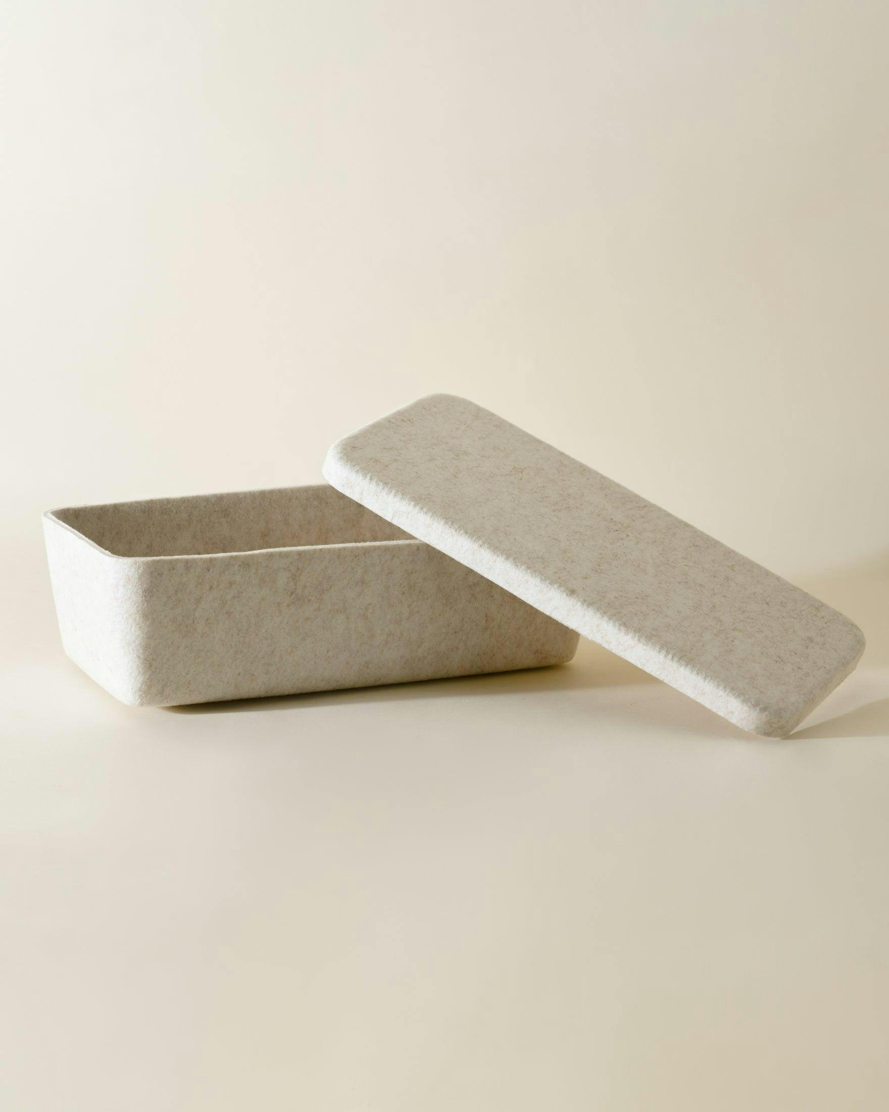The Sculpted Bin - Long with Lid