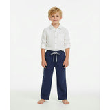 La Plage Boys Drawstring Pants Lapis Blue, Blue