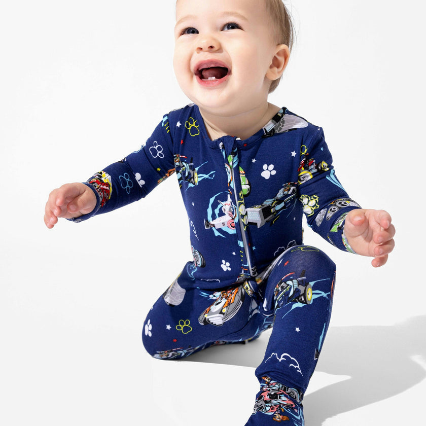 PAW Patrol: The Mighty Movie - Mighty Vehicles Bamboo Convertible Footie