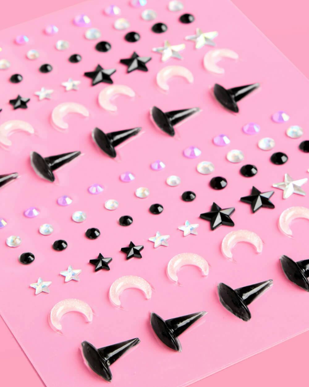 Witch Face Gems - 102 piece iridescent gem set