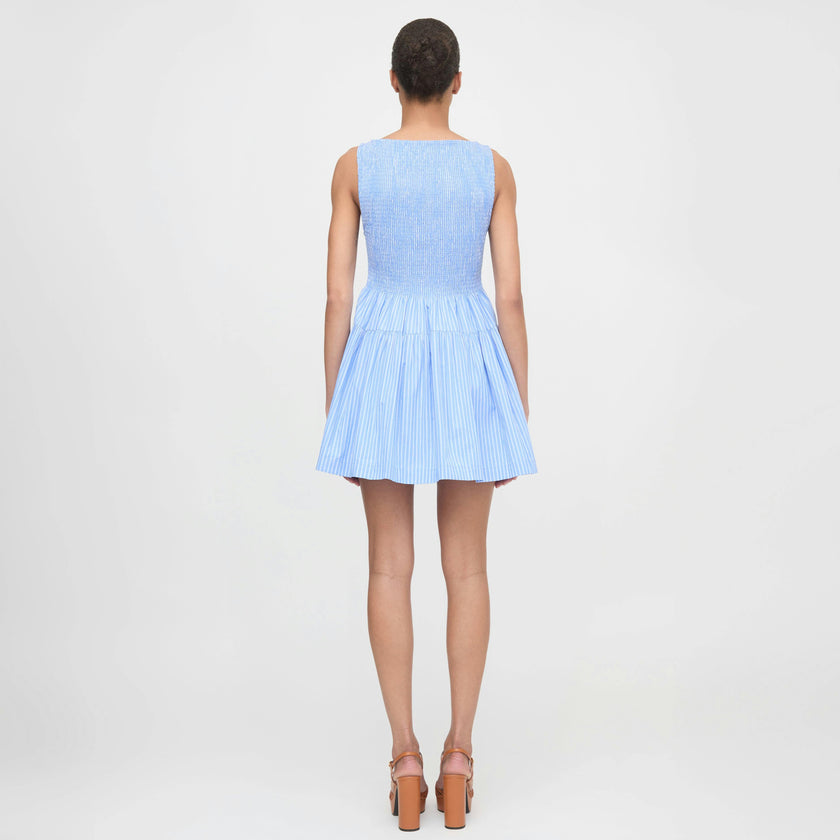 The Cosima Mini Nap Dress - Blue Stripe