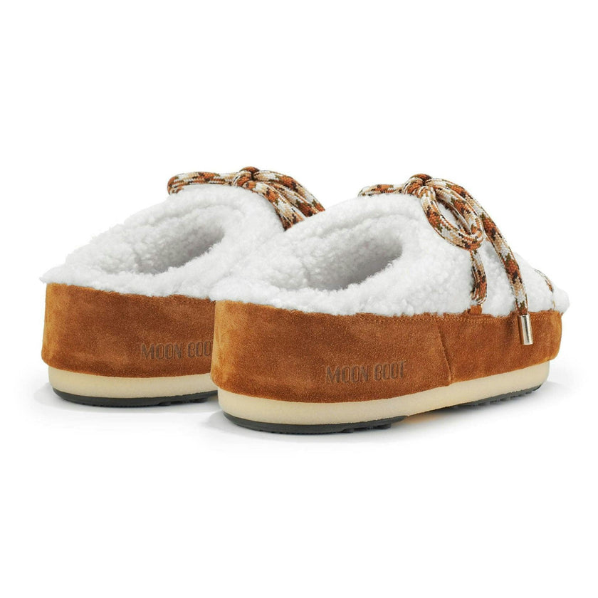 MOON BOOT MULE Shearling Boots - Whiskey