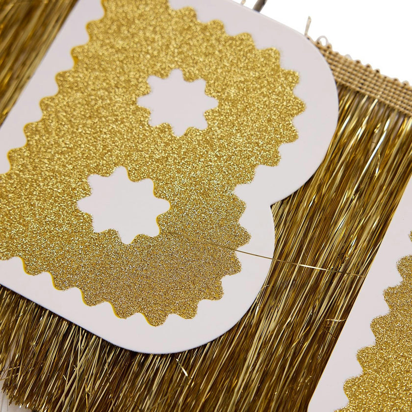 Customizable Gold Fringe Party Banner