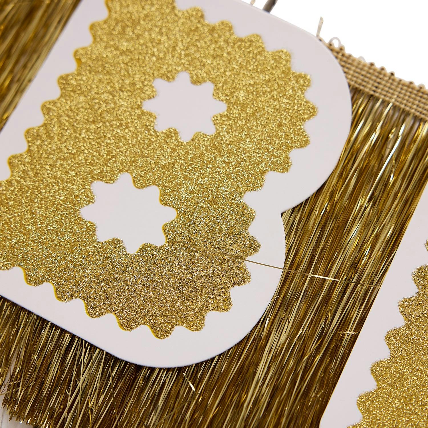 Customizable Gold Fringe Party Banner