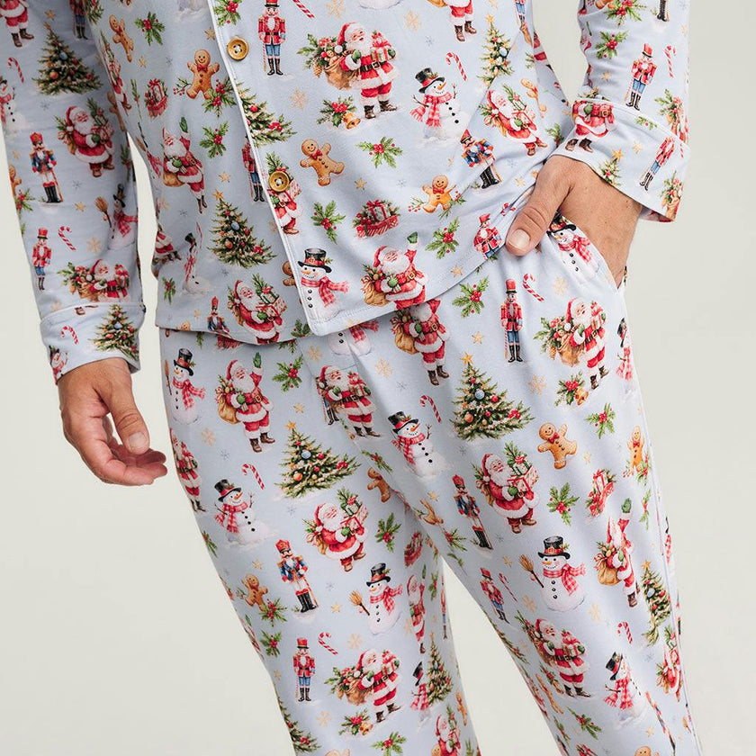 Saint Nicolas Men's Luxe Pajama Pant Set