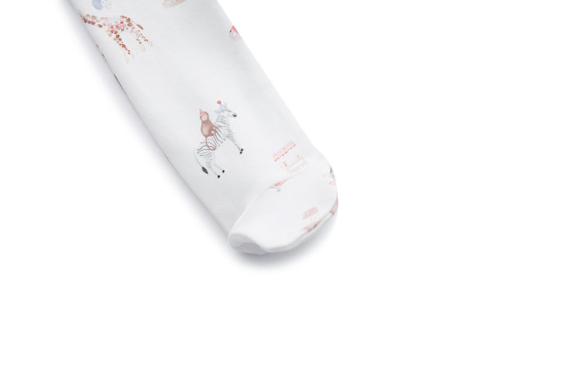 Organic Cotton Magnetic Footie Pajama - Cirque Enchanté