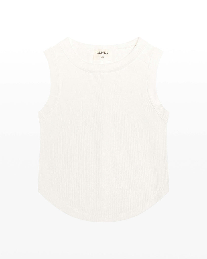 Ribbed Exposed Seam Tank Top