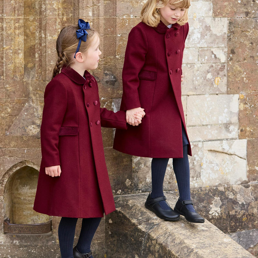 Classic Coat in Burgundy
