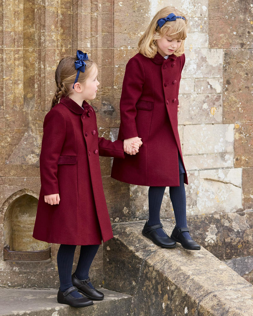 Classic Coat in Burgundy