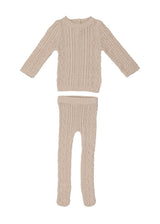 Marled Multi Knit Crew Neck Sweater & Pant 2-Piece Set
