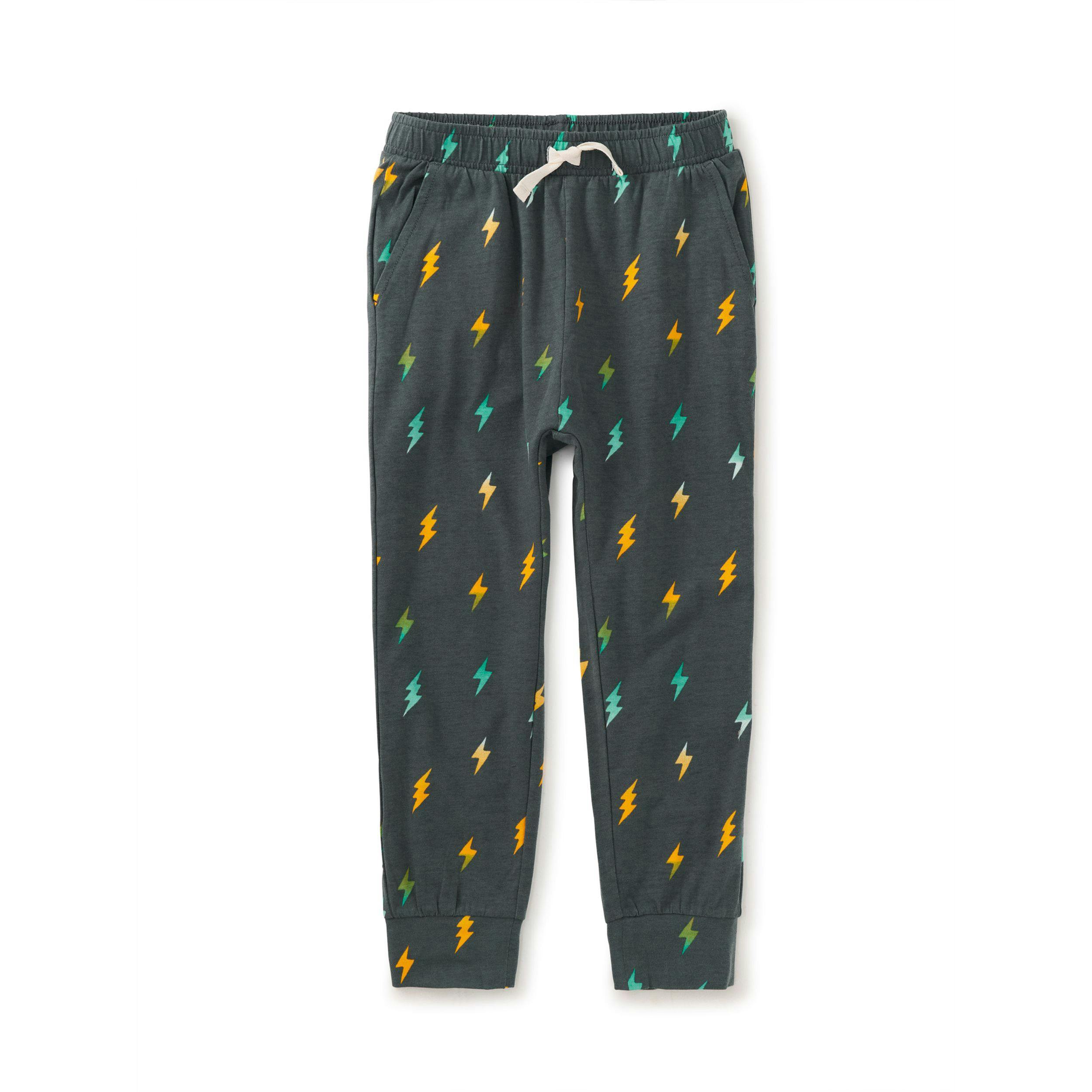Stretchy Everyday Joggers, Lightning Bolts