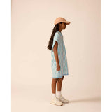 Organic Tunic Dress in Pink Cloud Stripe
