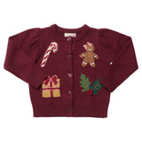 Girls Constance Sweater - Holiday Patches