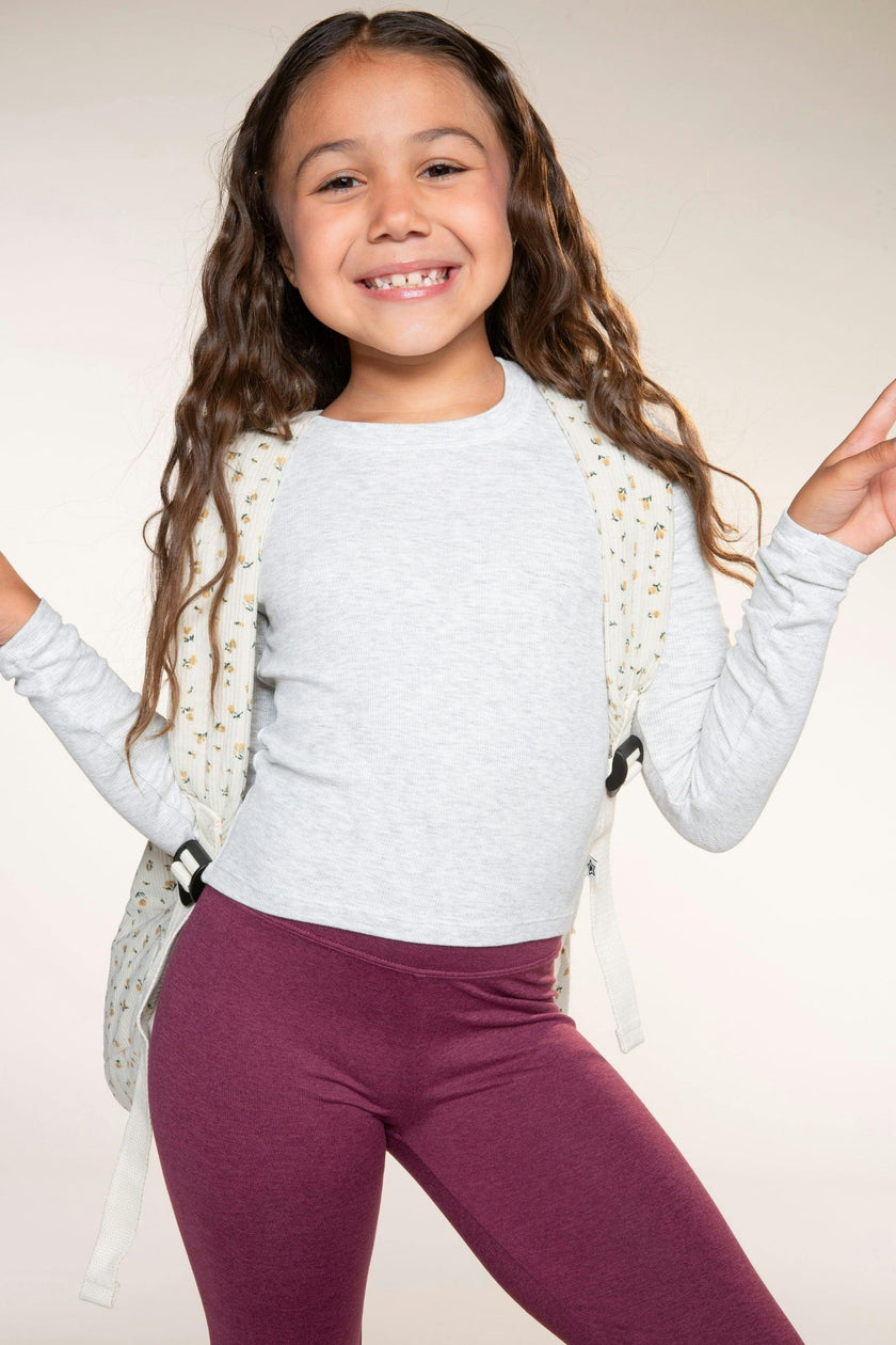 Ultra-Soft Ribbed Long Sleeve Fitted Tee
