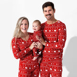 Polar Isle Red Bamboo Men's Pajama Set