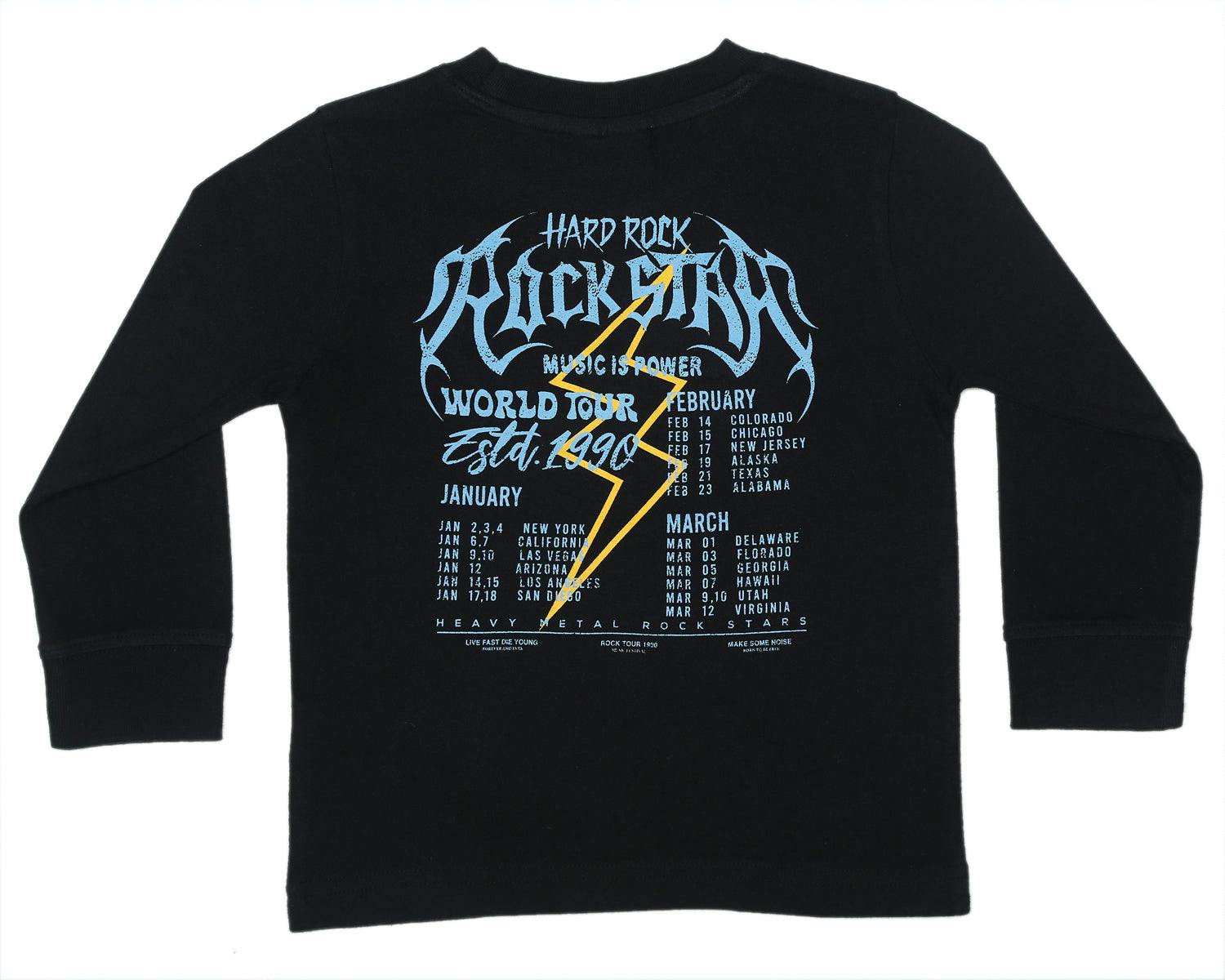 Kids Two-Sided Graphic Shirt - Rock Tour