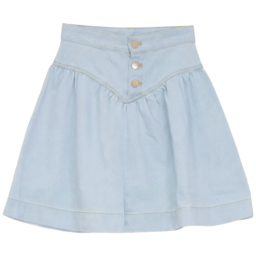 Denim V Yoke Skirt