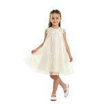 White Kaia Ribbon Bow Dress