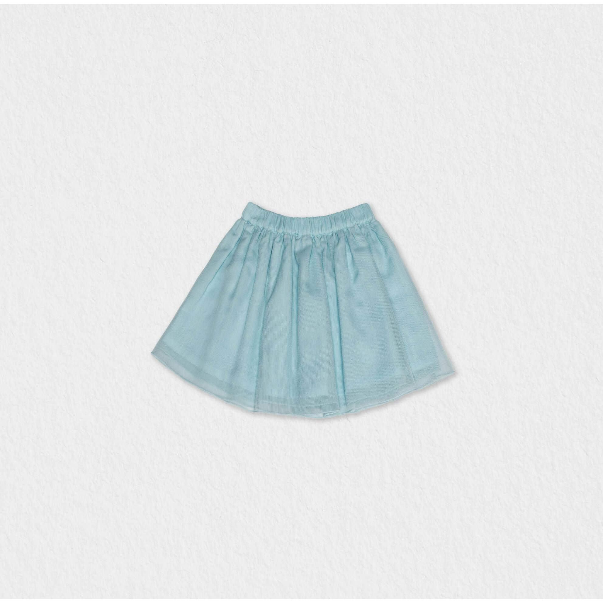 Philo Girl Skirt, Aqua Tulle