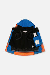 Two Piece Play Snowsuit Blue And Orange Gradient