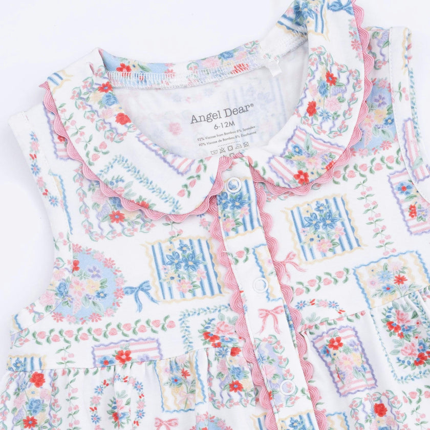 Julep's Floral Patchwork - Jill Dress with Bloomer & Knot Headband Set