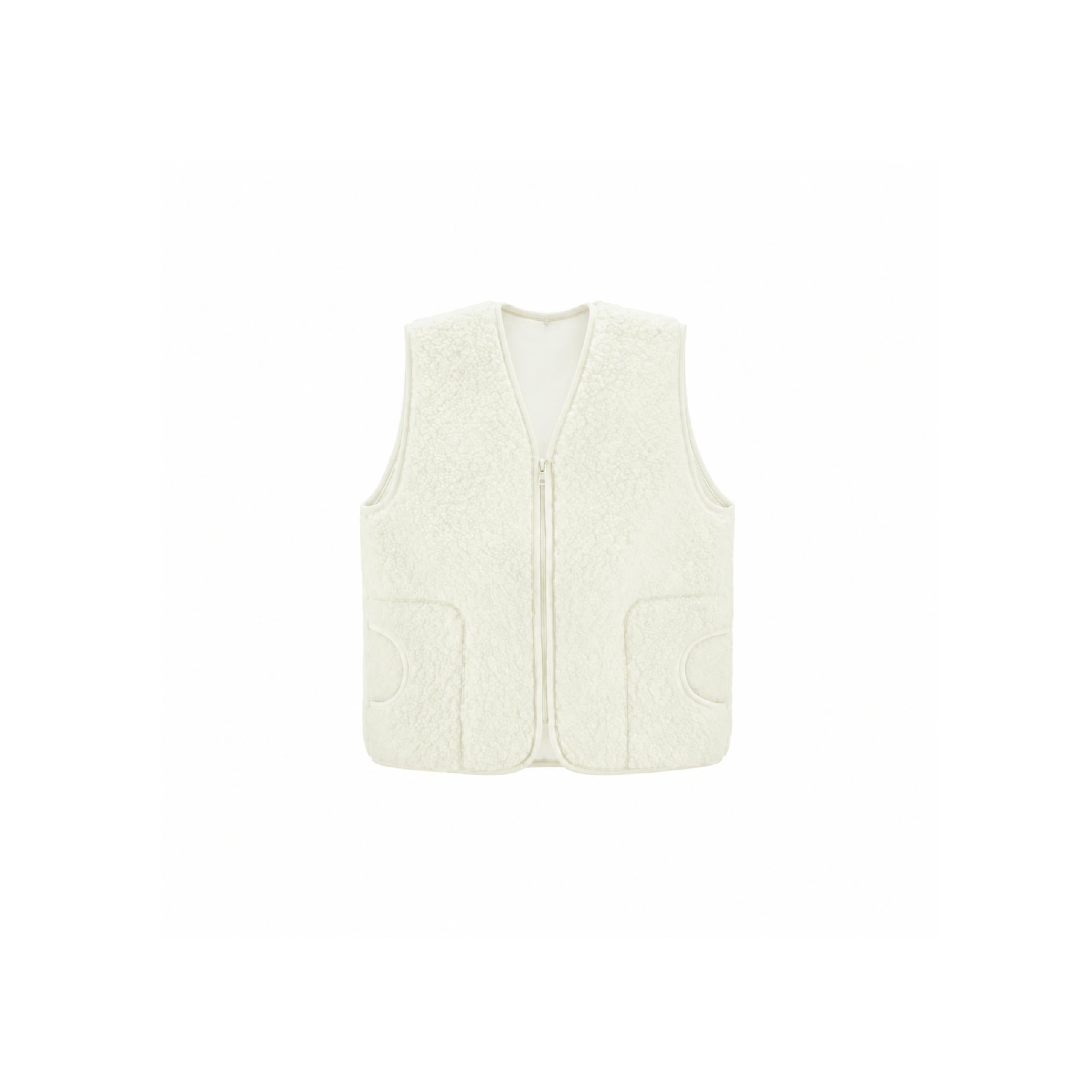 WOMEN'S WOOL VEST WITH LINING