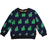 Recycled Cotton Green Apple Kid Sweatshirt