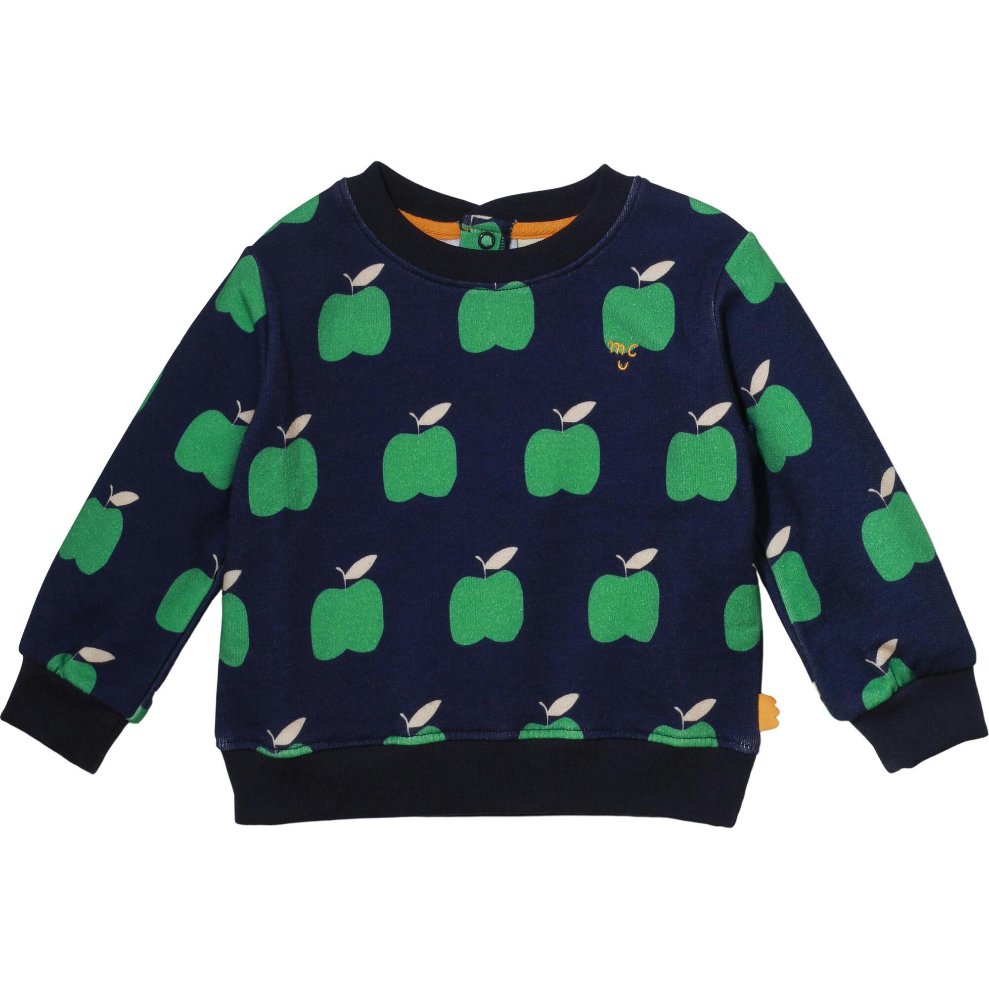 Recycled Cotton Green Apple Kid Sweatshirt