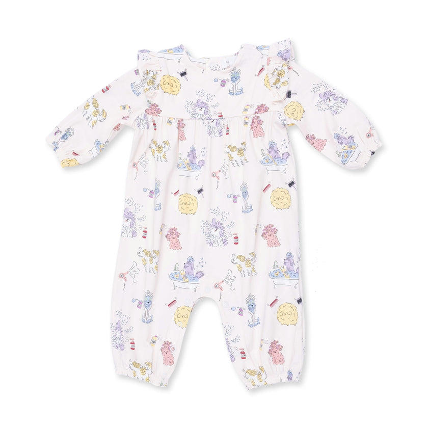 Spa Dogs - Ruffle Sleeve Snap Romper