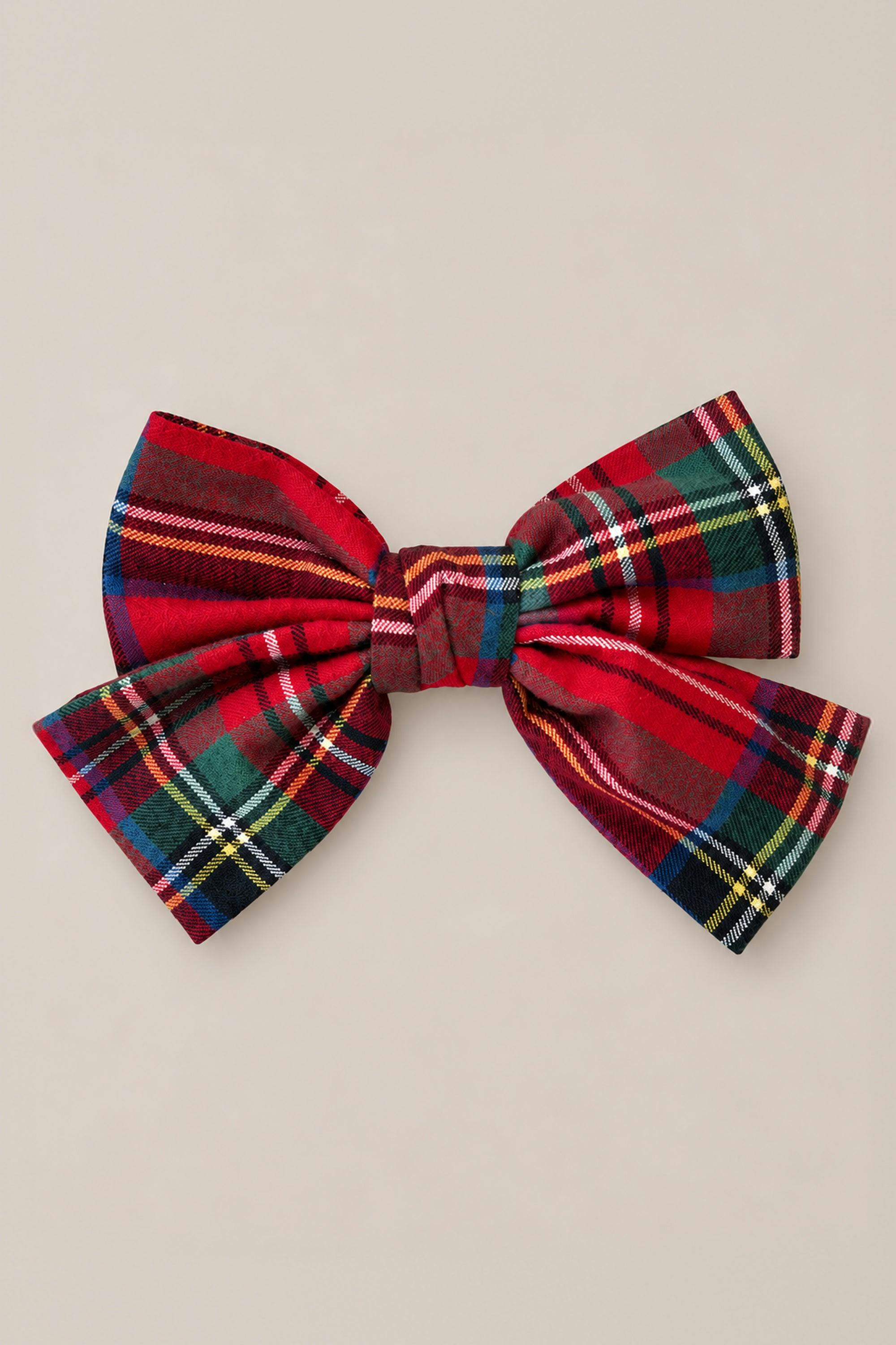 Hair Bows in Holiday Plaid