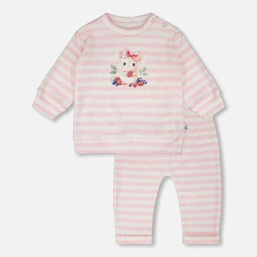 Cotton Jersey Top And Pants Set