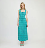 The Coraline Dress - Teal Stretch Lace