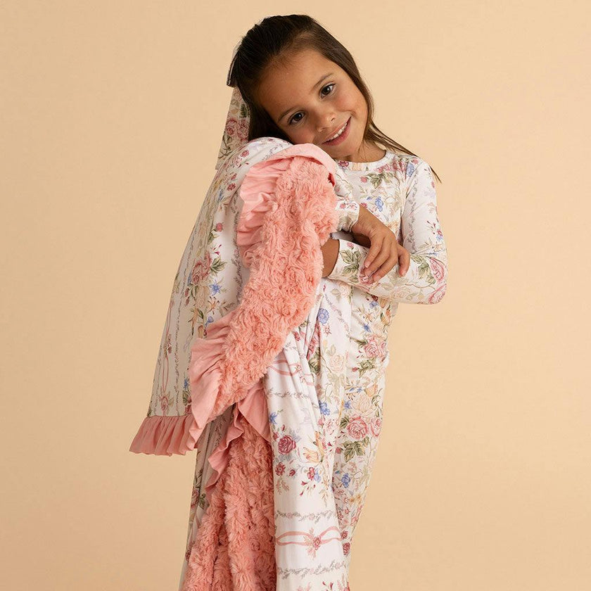 Janey Minky Ruffled Luxe Patoo® Blanket