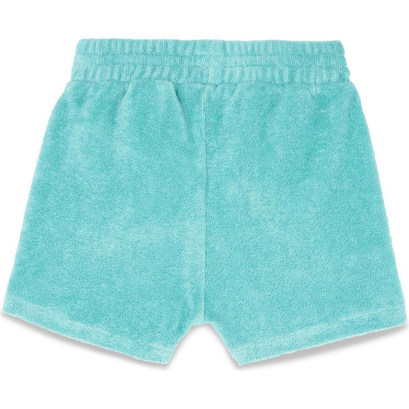 BONTON Blue Fish Terrycloth Baby Shorts
