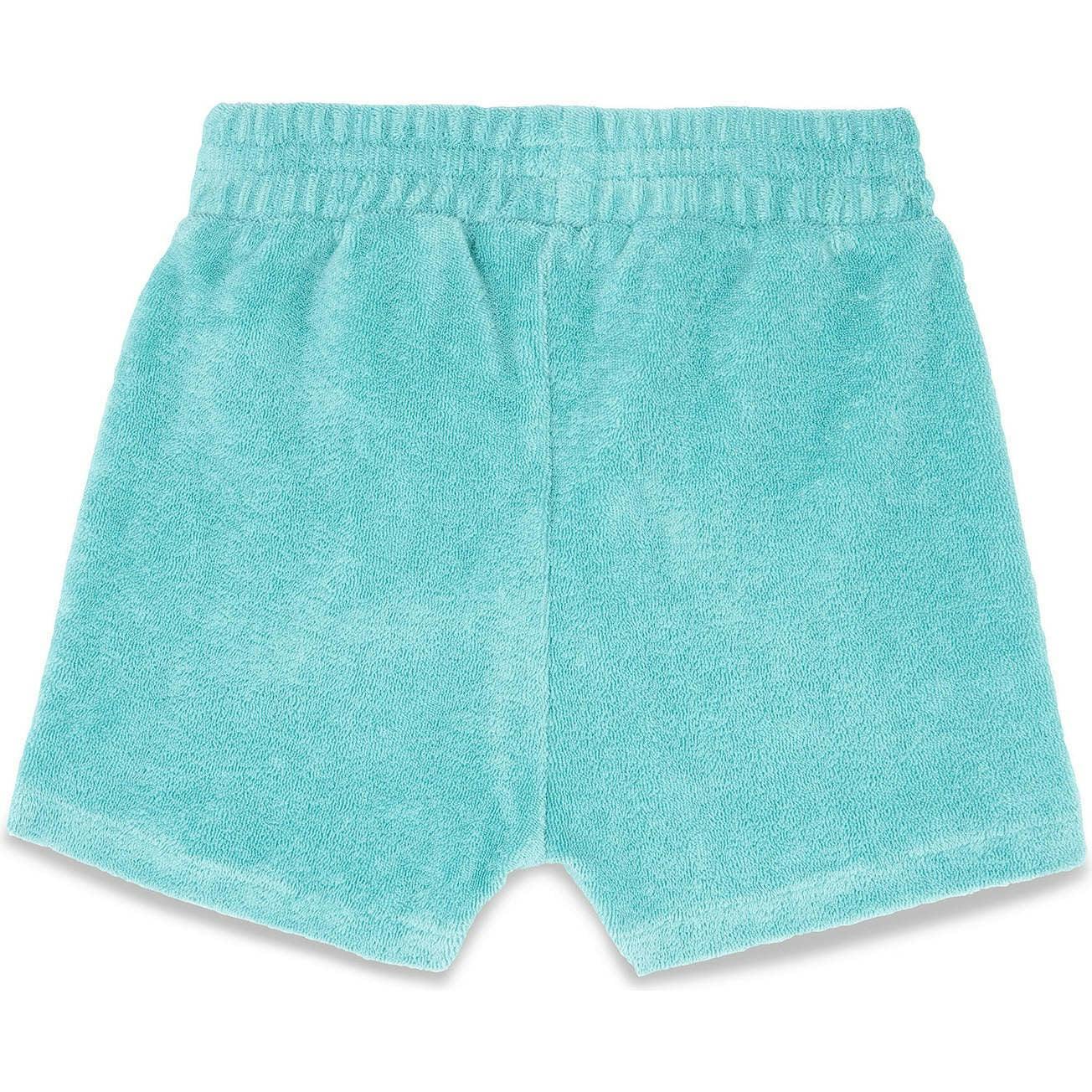 BONTON Blue Fish Terrycloth Baby Shorts