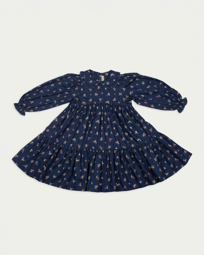 Marguerite Dress - Ditsy Bouquet Navy