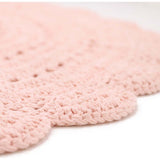 Alma Hand-Crocheted Scalloped Round Rug