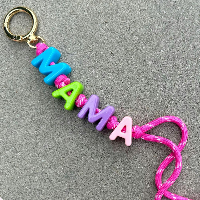 MAMA Keychain/Bag Charm, Pink