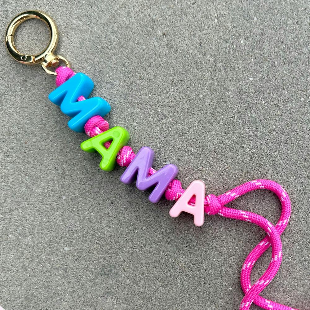 MAMA Keychain/Bag Charm, Pink