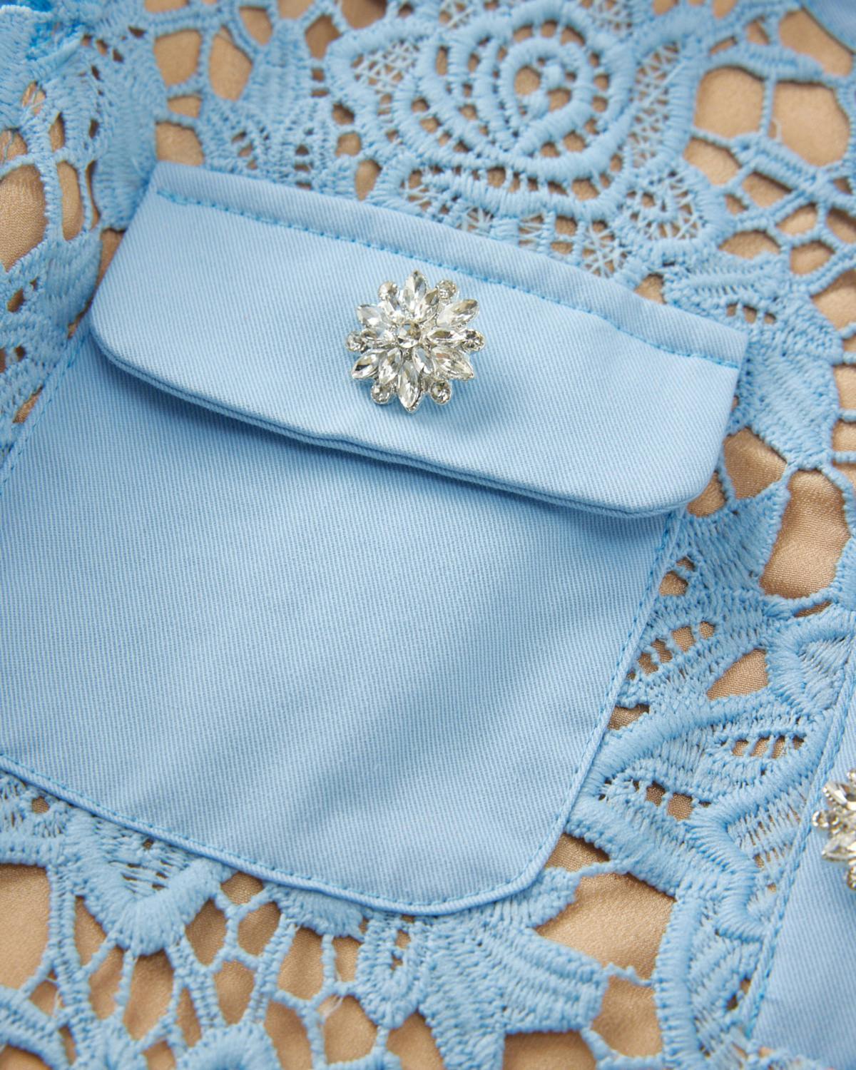 Juliana Embroidered Mini Dress
