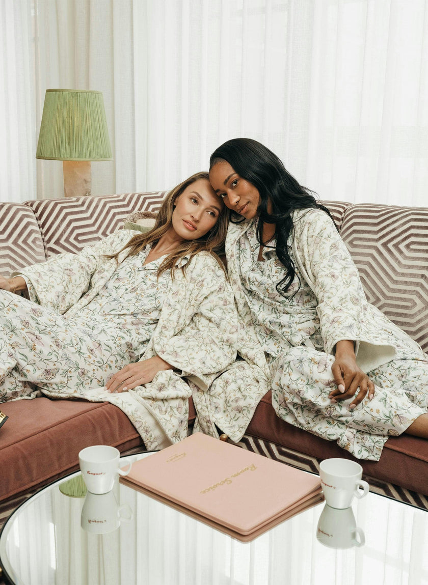 Women's Organic Bathrobe - Botanical Whisper
